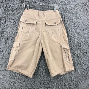 BKE Buckle Shorts Mens 31 Cargo Athletic Fit Pockets Khaki
